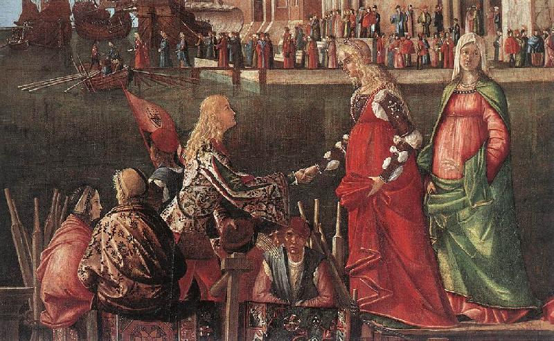Vittore Carpaccio Meeting of the Betrothed Couple (detail) Sweden oil painting art